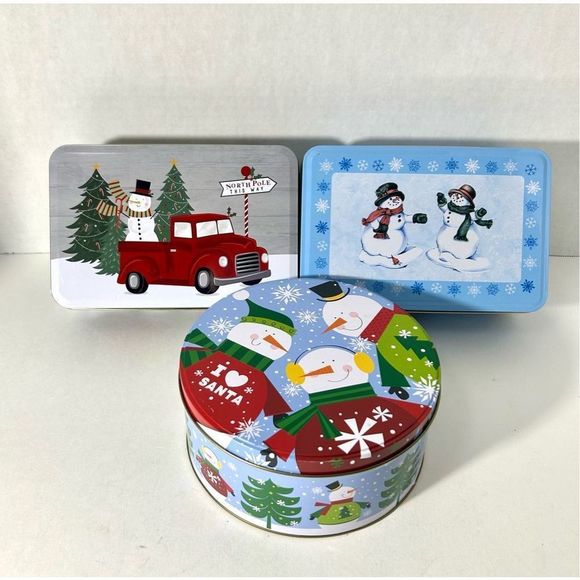 Christmas Tins set of 4 - Picture 4 of 7